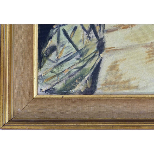 Kramer Oil Painting of Old World Street Scene Chairish