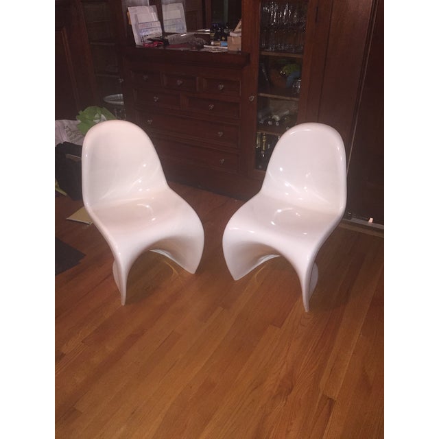 Design Within Reach White Panton Chairs Set of 2 Chairish