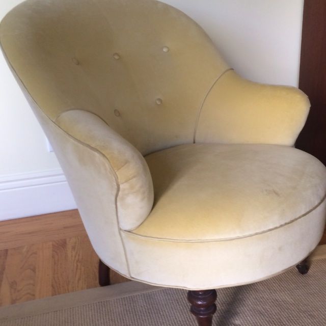 Pale Green Velvet Barrel Chair Chairish