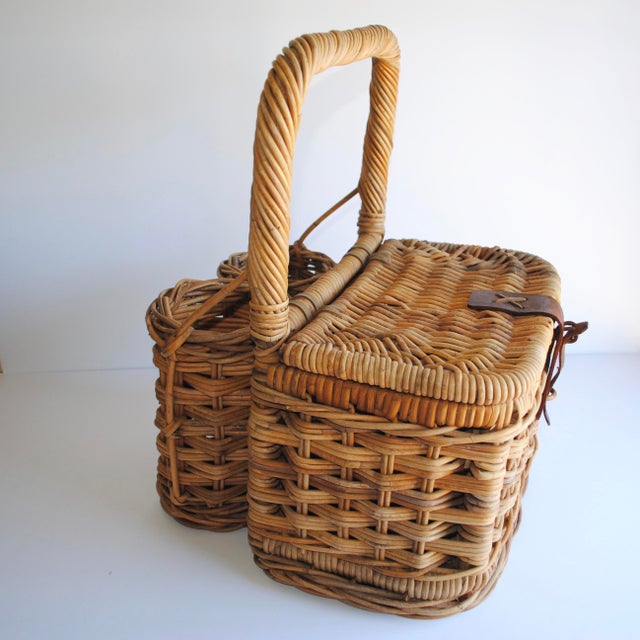 Vintage French Picnic Basket Chairish