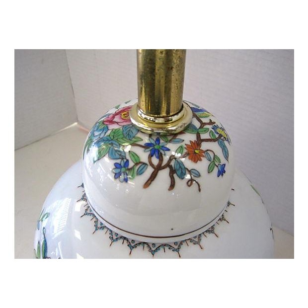 Hand Painted Ginger Jar Lamp Chairish