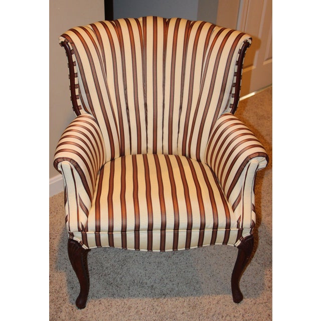 Antique Channel Back Chair Reupholstered Chairish