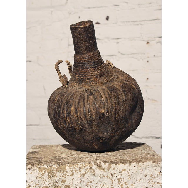Vintage African Calabash Gourd Water Canteen Chairish