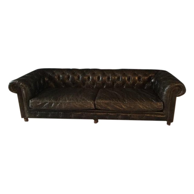 Restoration Hardware Leather Kensington Sofa