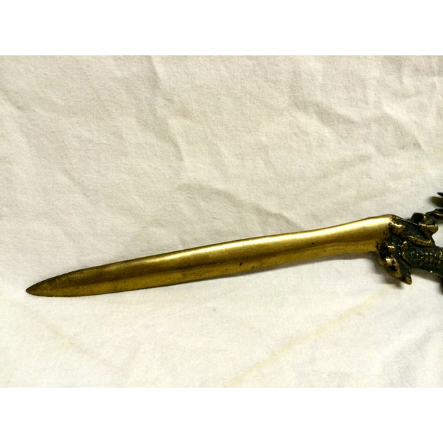 Vintage Brass Dragon Letter Opener Chairish