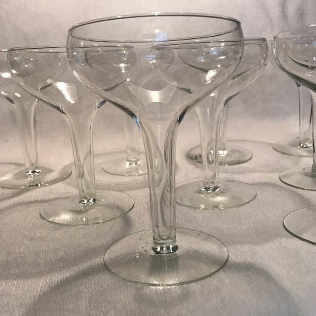 Traditional Hollow Stem Champagne Glasses Set of 9 Chairish
