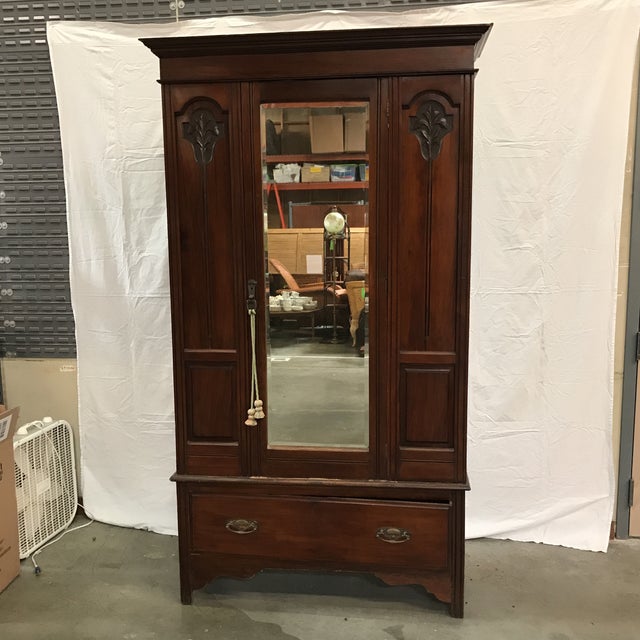 Antique British Colonial Style Armoire Chairish
