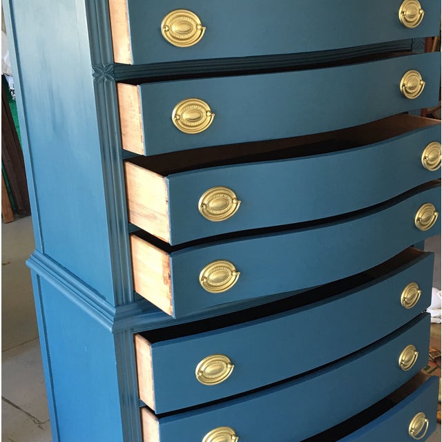 Refinished Mahogany Tall Boy Dresser Chairish