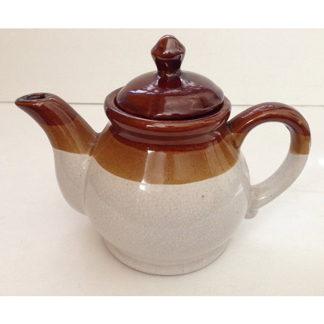 Vintage Brown Betty Teapot Chairish