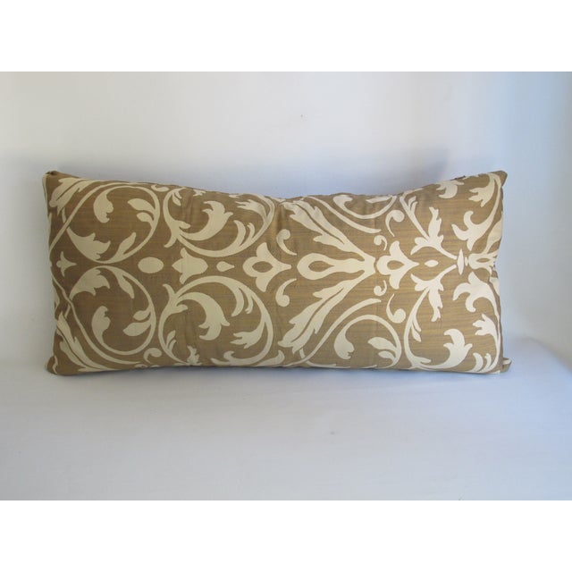 Gold Damask Bolster Pillow Chairish