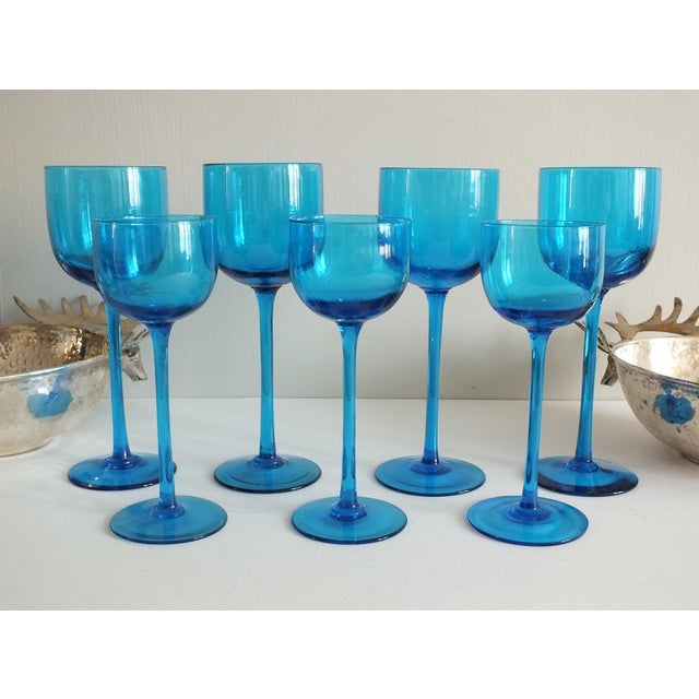 Vintage Hand Blown Long Stemmed Wine Glasses S/12 Chairish
