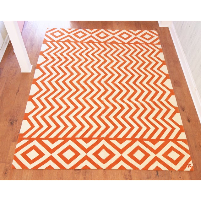 Madeline Weinrib Orange "Lupe" Rug 8' x 10' Chairish