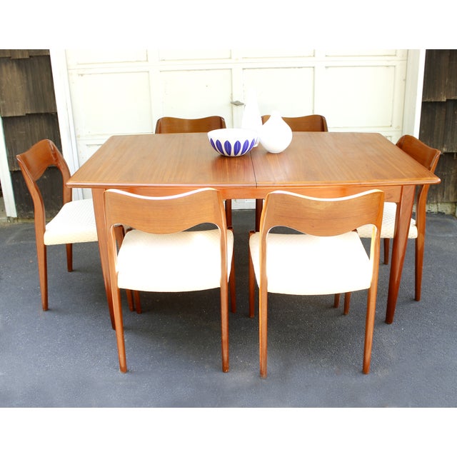 Danish Teak Table And Niels Møller Chair Set Chairish