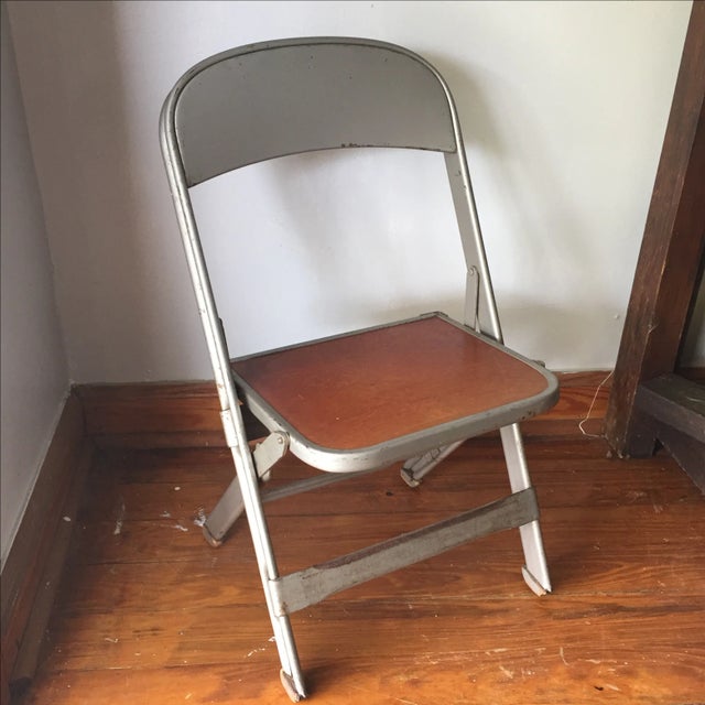 Vintage Metal School Photo Child's Chair Chairish