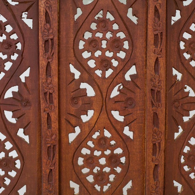 African Handcarved Wooden Room Divider Chairish