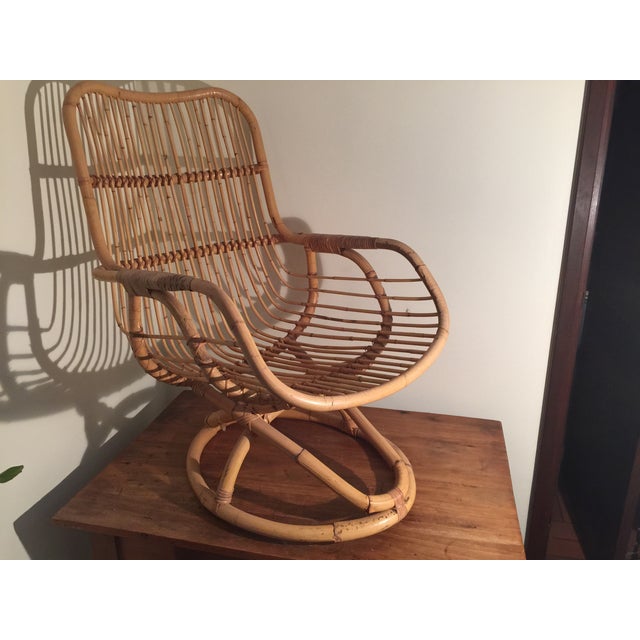 Mid Century Rattan Chair
