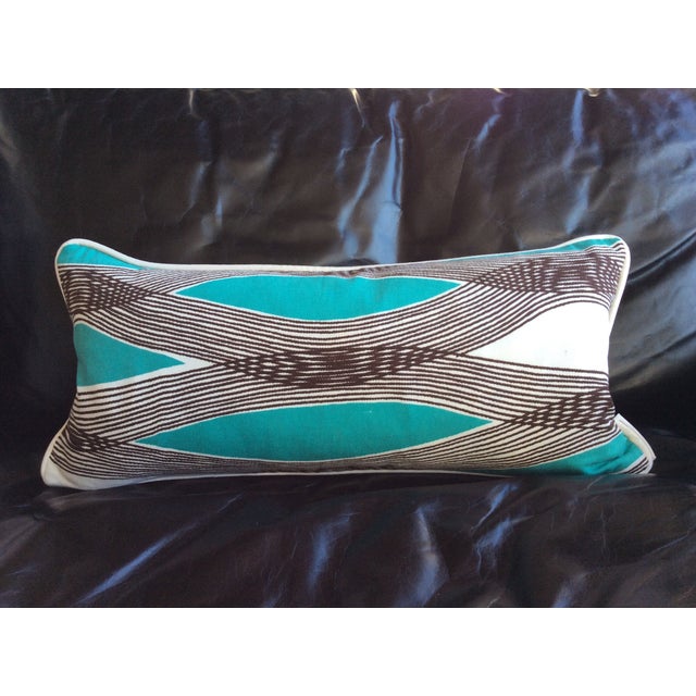 Mid-Century Modern Waves Lumbar Throw Pillow Chairish