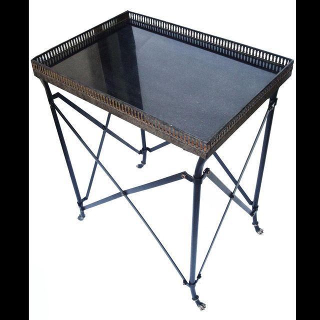 Granite Top Rectangle Side Table Chairish