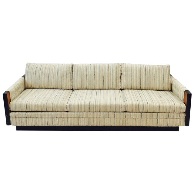 MidCentury Modern Plinth Base Sofa Chairish