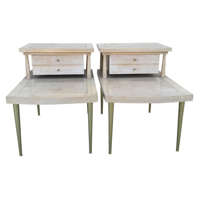 MidCentury Modern Lane Maple Nightstands A Pair Chairish