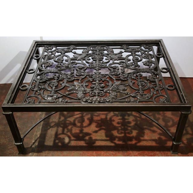 Polished Iron Coffee Table Base