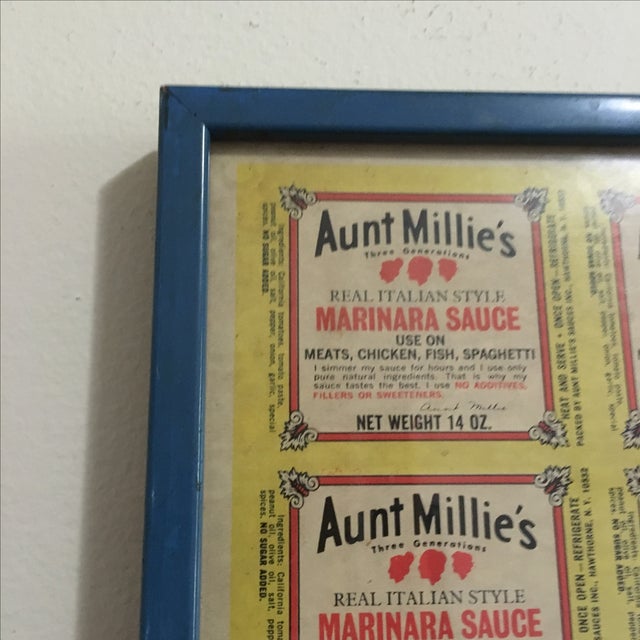 Framed Aunt Millie's Pasta Sauce Advertising Print | Chairish