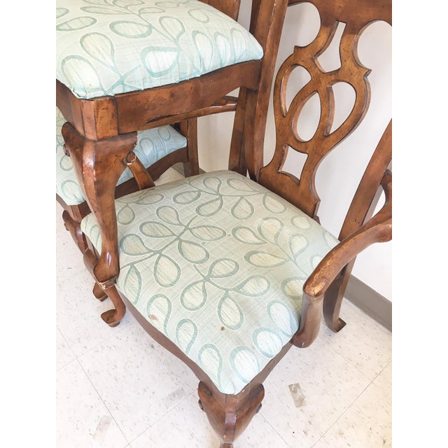 French Country Pine Dining Chairs, Set of 6 Chairish