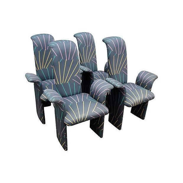 Memphis Style Dining Chairs Set of 4 Chairish