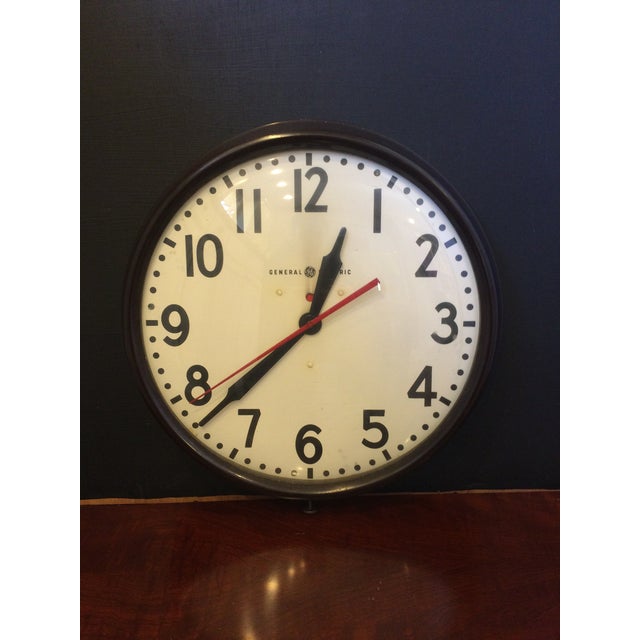 Vintage General Electric Industrial Wall Clock Chairish