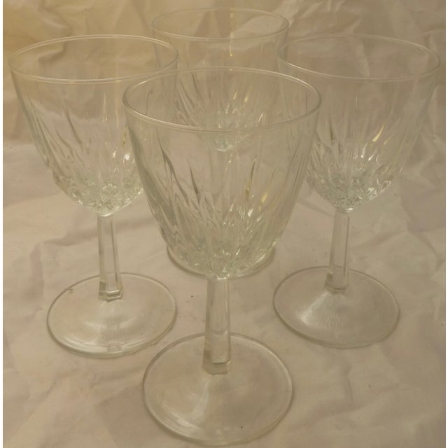Vintage Retro French Wine Glass Set Chairish