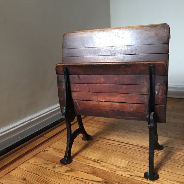 Antique School Desk Bench Chairish