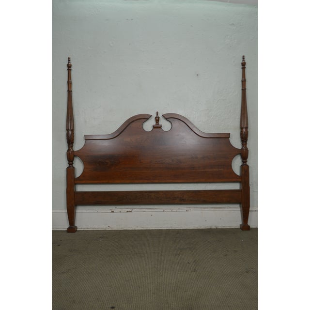 Custom Solid Cherry Wood King Size Poster Bed Headboard Chairish