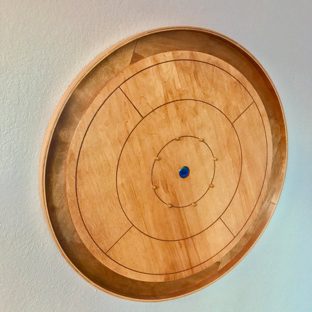Handmade Crokinole Board Circular Wall Hanging Chairish