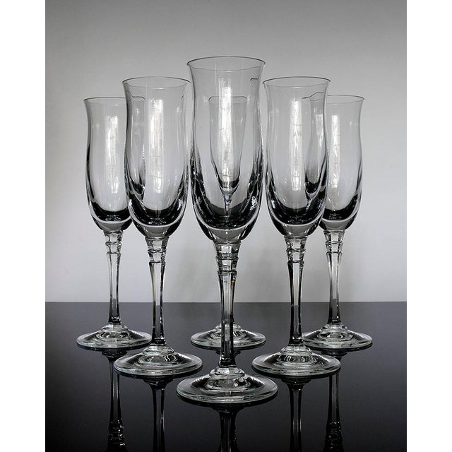 Vintage Lead Crystal Champagne Flutes Set of 6 Chairish
