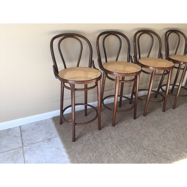 Style Bentwood Bar Stools Set of 4 Chairish