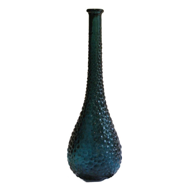 Tall Vintage Turquoise Bubble Vase Chairish