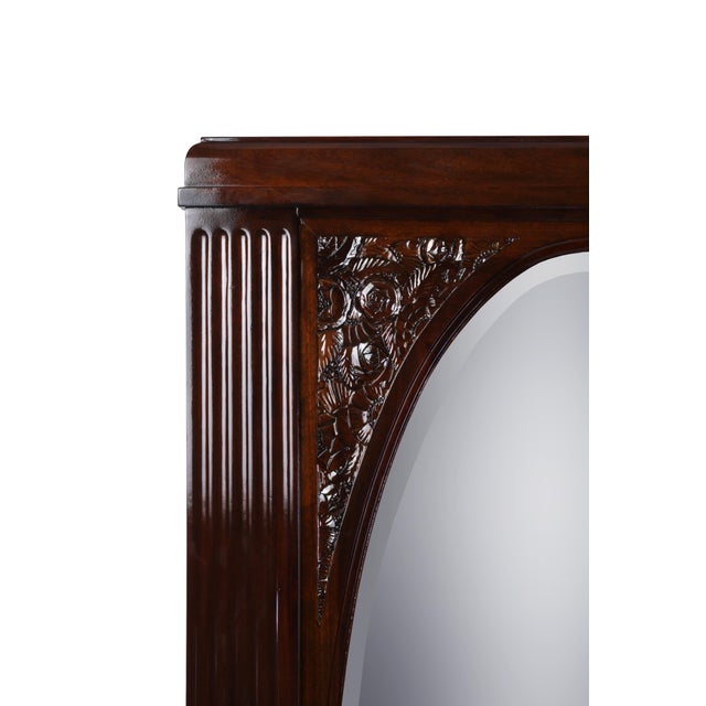 Solid Mahogany Art Deco Freestanding Grand Mirror Chairish