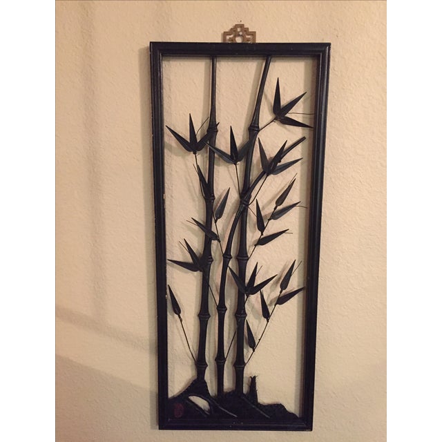 Vintage Metal Asian Wall Art Chairish