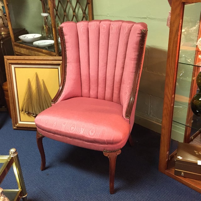 Vintage French Channel Back Lounge Chair Chairish