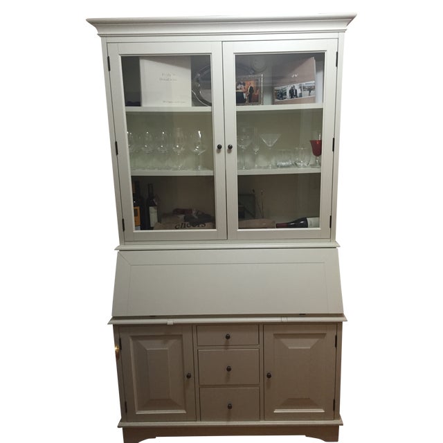 Pottery Barn Graham Desk & Hutch Antique White