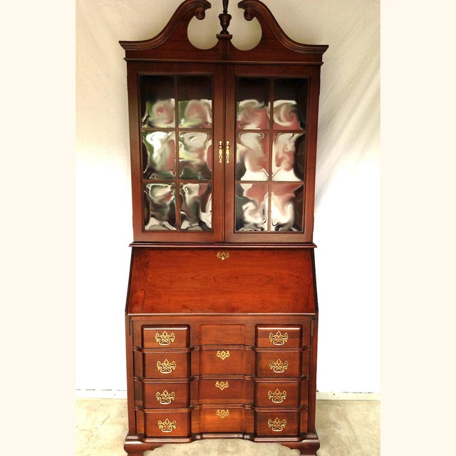 Vintage Jasper Mahogany Secretary Desk Chairish