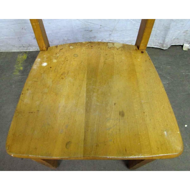 Ladder Back Wooden School Chair Chairish