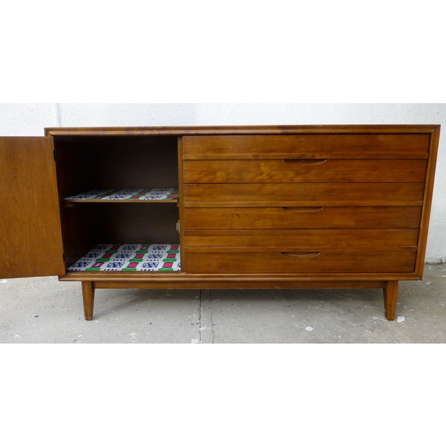 Furniture Guild Vintage Walnut Credenza Chairish