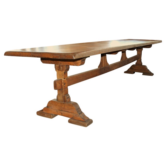 French Antique Trestle Dining Table Chairish