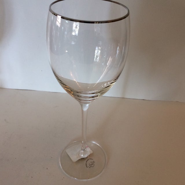 Lenox Timeless Platinum Signature Wine Glasses Set of 5 Chairish