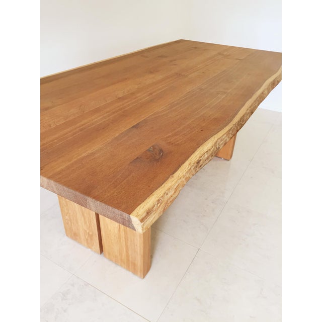 White Oak Slab Live Edge Dining Table Chairish