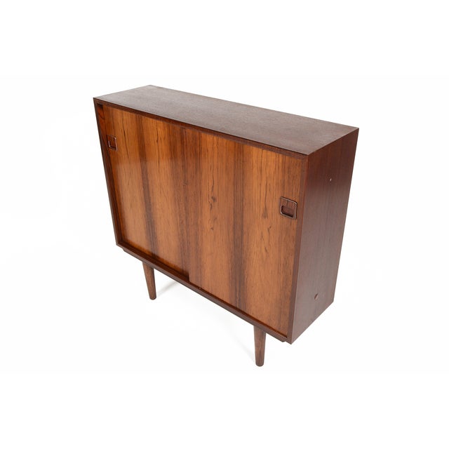 Danish Modern Narrow Rosewood Credenza Chairish