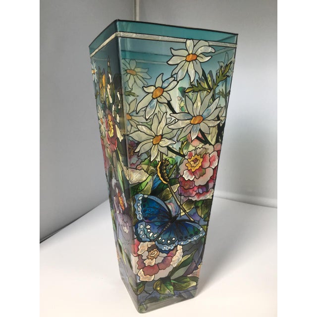 Hand Painted Amia Suncatcher Glass Vase Chairish