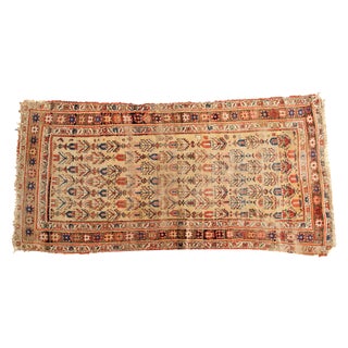 Antique Kurdish Bijar Rug - 3'11' X 7'7"