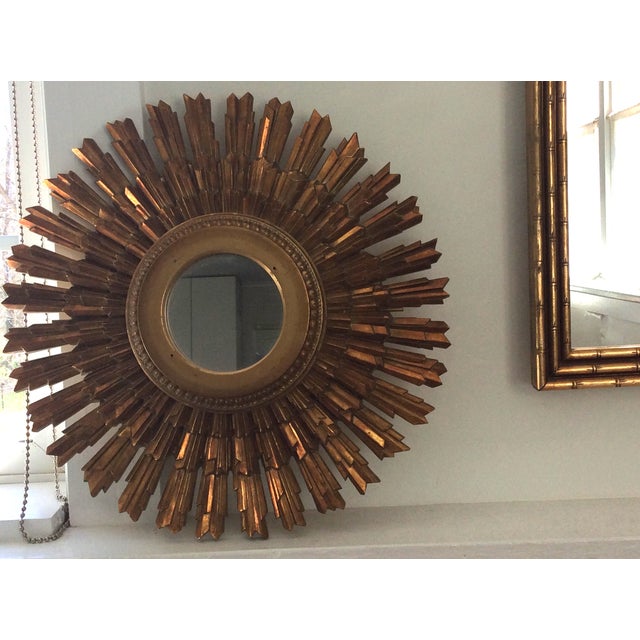 Gold Starburst Mirror Chairish